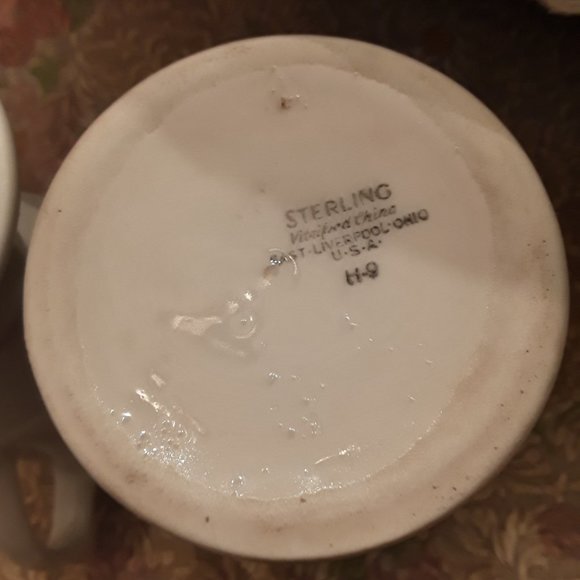 Vintage Sterling Vitrified China Irish Coffee Mugs - Picture 7 of 7